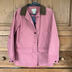 LLBean pink barn coat size S